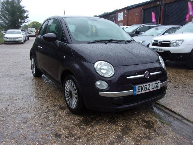 Fiat 500 1.2 Lounge 3dr [Start Stop] Hatchback Petrol Mauve/purple